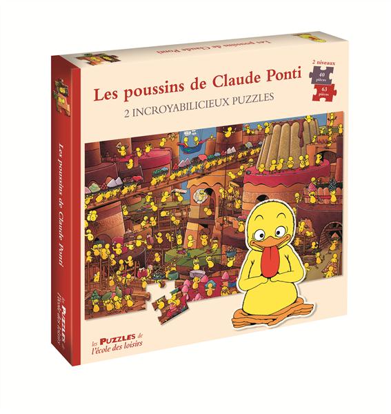 LES POUSSINS DE CLAUDE PONTI - 2 INCROYABILICIEUX PUZZLES