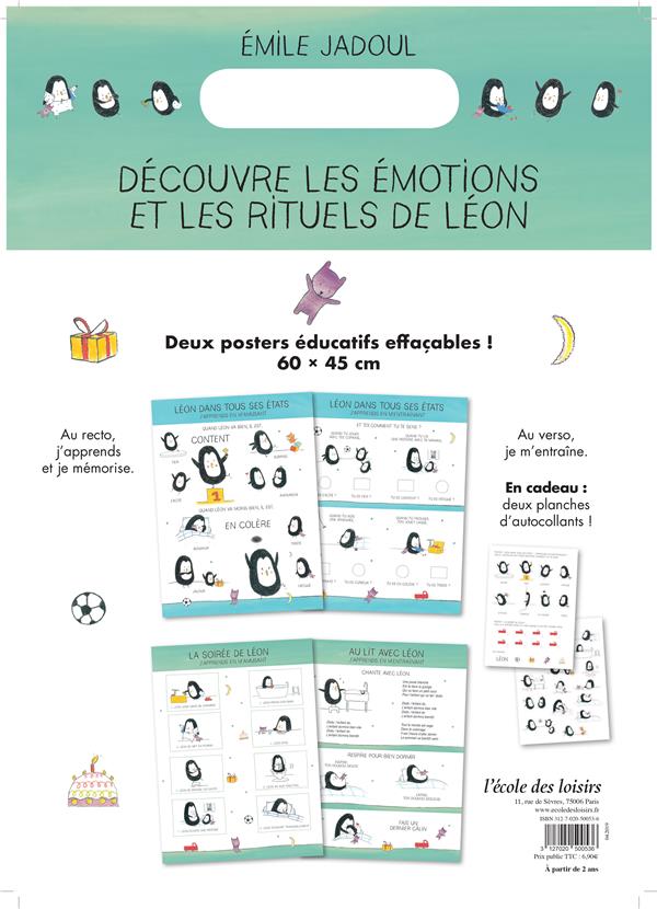LES POSTERS EDUCATIFS DE LEON - DECOUVRIR LES EMOTIONS ET LES RITUELS DE LEON
