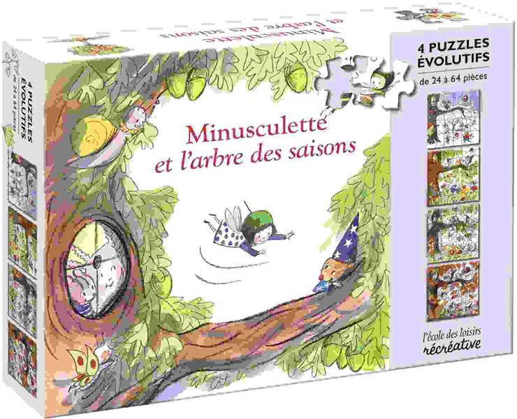 MINUSCULETTE ET L'ARBRE DES SAISONS - 4 PUZZLES EVOLUTIFS