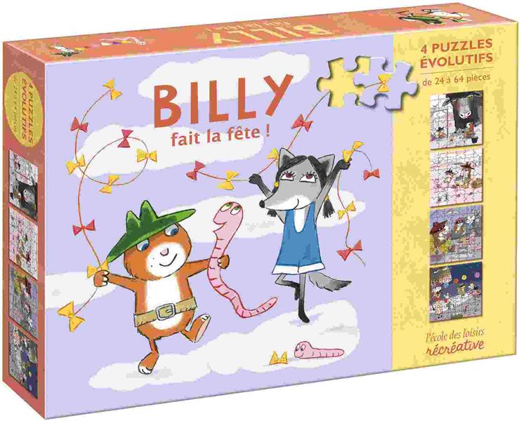 BILLY FAIT LA FETE - 4 PUZZLES EVOLUTIFS