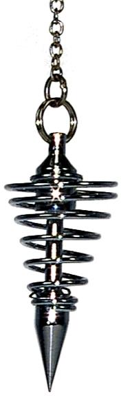 PENDULE SPIRALE CHROME PETIT MODELE