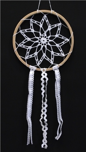 attrape-reves crochet et dentelle galaxy - mm