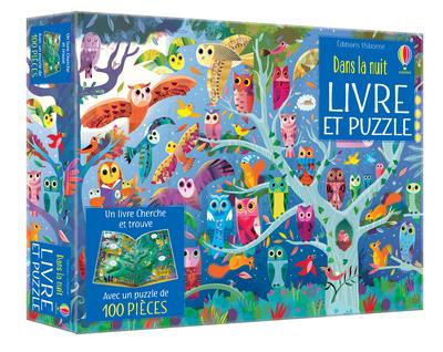 Dans la nuit. Un livre cherche et trouve et 1 puzzle de 100 picèes