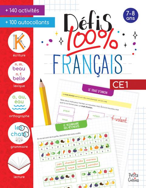 Défis 100% français CE1. Avec 100 autocollants