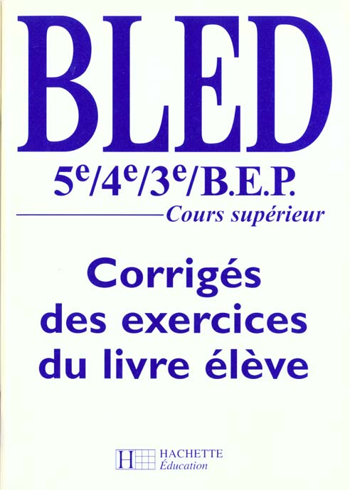 Français 5e/4e/3e / Corrigé des exercices du livre élève