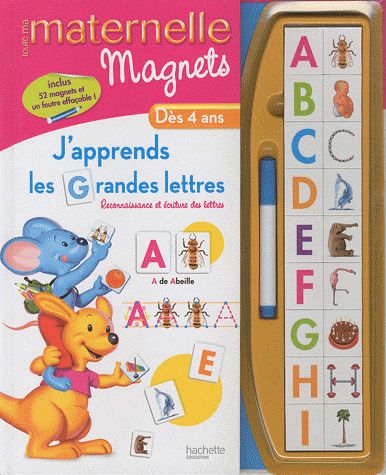 J'apprends les grandes lettres dès 4 ans. Avec magnets
