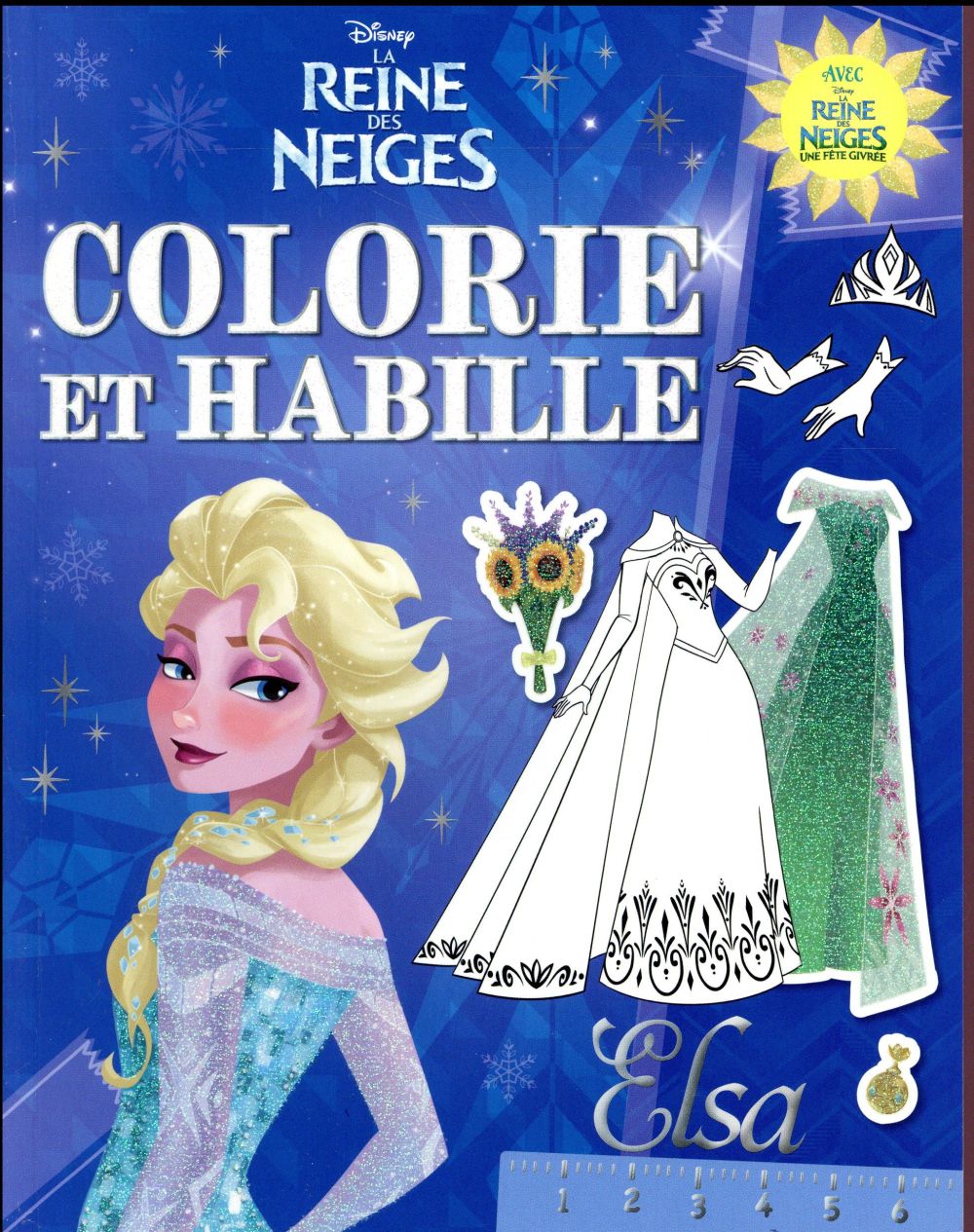 La Reine des neiges, colorie et habille Elsa
