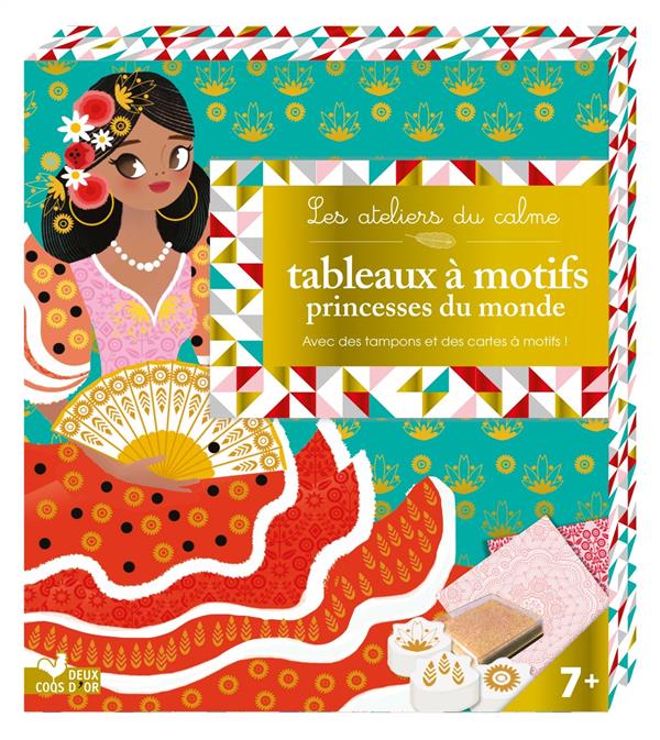 Tableaux à motifs princesses du monde. Avec des tampons et des cartes à motifs !