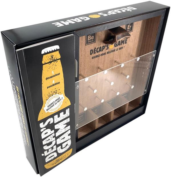 Coffret Décap's game. Avec 1 décapsuleur mural à gages