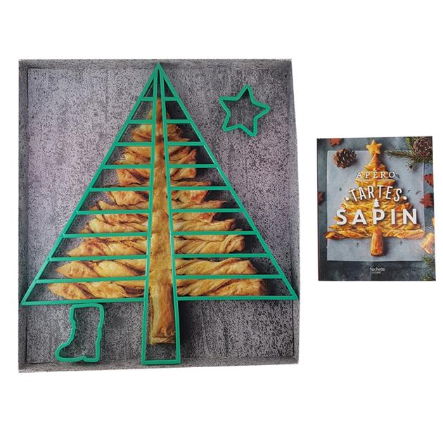 Apéro tartes sapin. Avec 1 découpoir