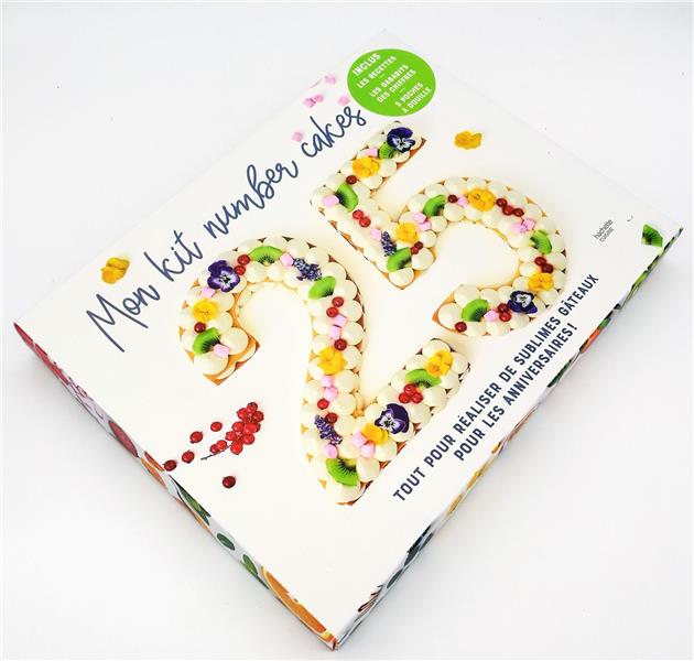 Mon kit number cakes. Coffret avec 10 recettes de number cakes, 1 douille et 5 poches à pâtisserie
