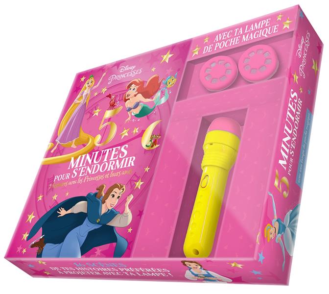 Disney Princesses, 5 histoires avec les Princesses et leurs amis. Avec une lampe de poche magique