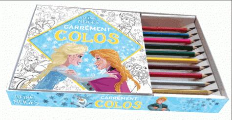 Carrément colos La Reine des Neiges. Avec 12 crayons de couleurs