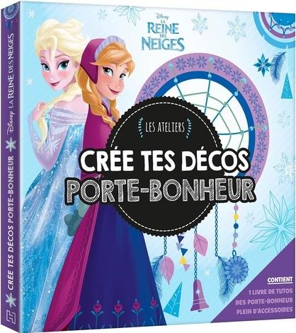 Crée tes décos porte-bonheur La Reine des neiges. Contient 1 livre de tutos, des porte-bonheur, plei