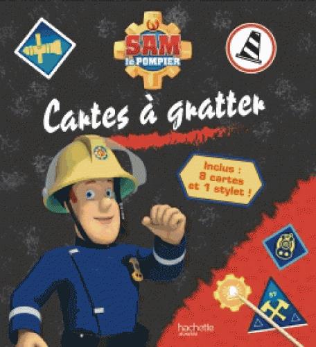 Cartes à gratter Sam le Pompier. Avec 8 cartes et 1 stylet !