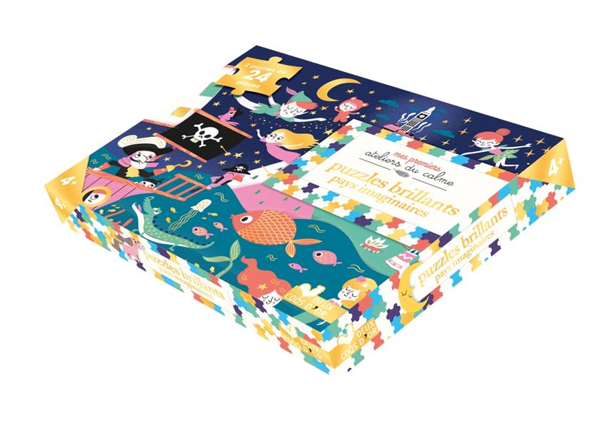 PUZZLES BRILLANTS PAYS IMAGINAIRES - 2 PUZZLES 24 PIECES