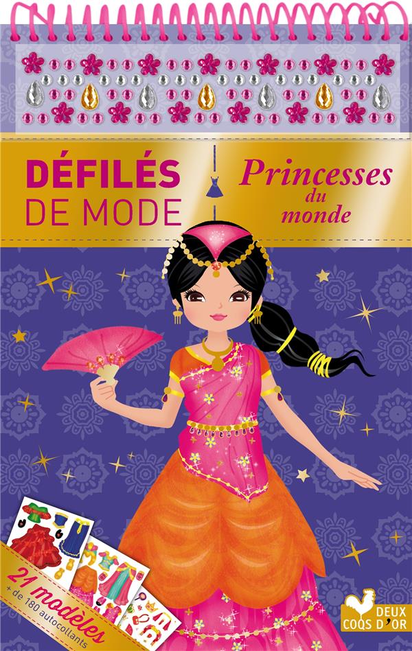 Princesses du monde. 21 modèles, de 180 autocollants