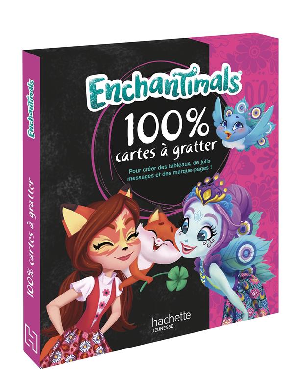 100 % cartes à gratter Enchantimals. Avec 5 cartes, 5 jolis tableaux et 5 marque-pages