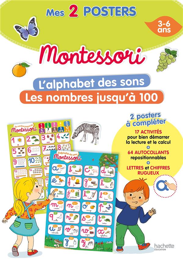 Mon poster Montessori : l'alphabet des sons + les nombres jusqu'à 100