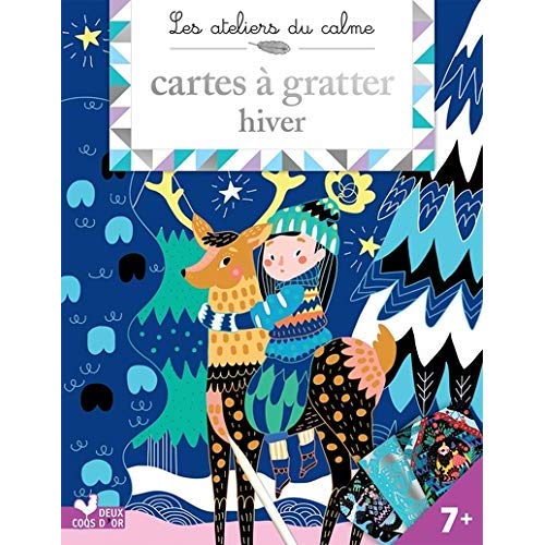 Cartes à gratter hiver. Avec 1 stylet