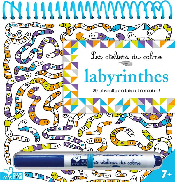 Labyrinthes. 30 labyrinthes à faire et à refaire ! Avec 1 stylo effaçable