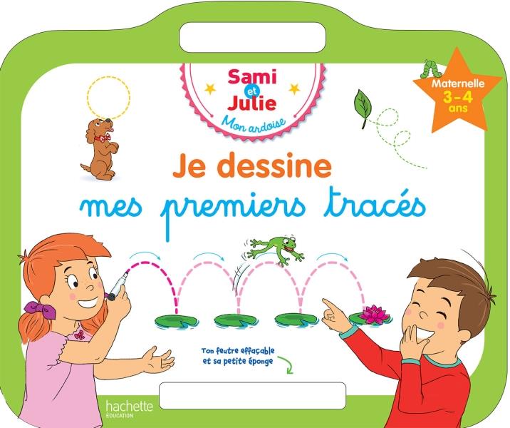 Je dessine mes premiers tracés Maternelle. Avec un feutre effaçable