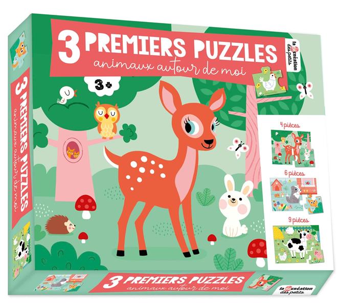 Animaux autour de moi. 3 premiers puzzles