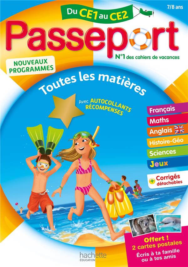 Passeport Toutes les matières du CE1 au CE2