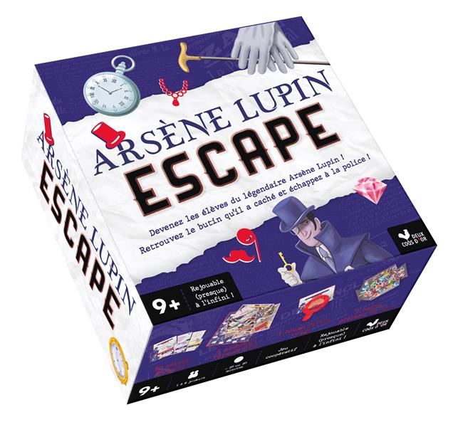 ARSENE LUPIN ESCAPE - BOITE AVEC CARTES ET ACCESSOIRES