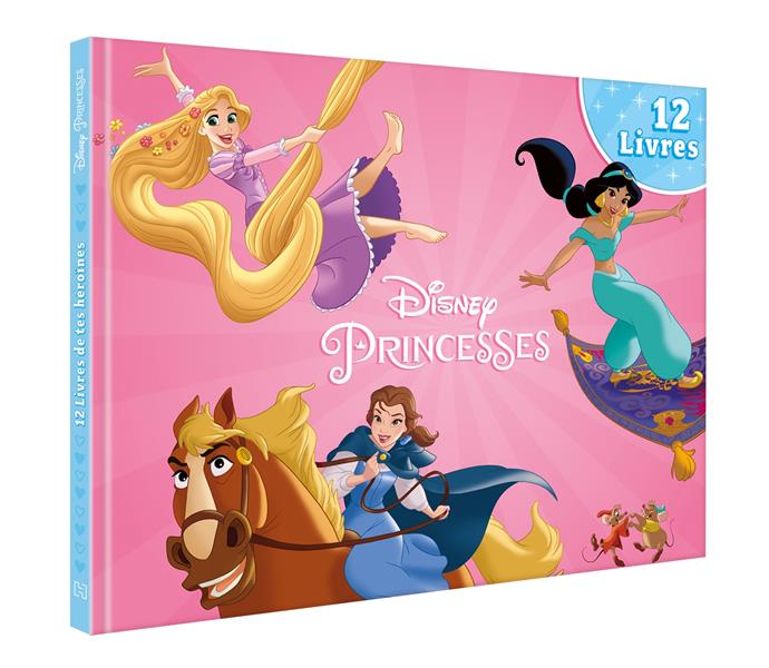Disney Princesses. 12 livres : La petite Sirène ; La Belle au Bois Dormant ; La Belle et la Bête ; B