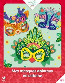 Mes masques animaux en volume. Pochette avec accessoires