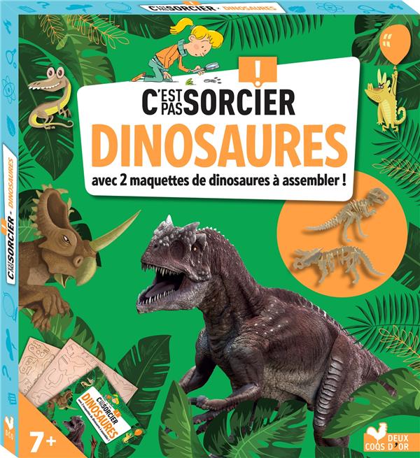 Dinosaures. Avec 2 maquettes de dinosaures à assembler !