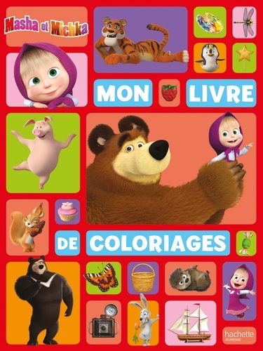 Mon livre de coloriages Masha et Michka