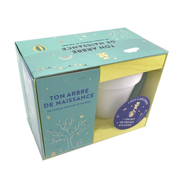 Ton arbre de naissance. Un cadeau original et naturel. Avec 1 livre de naissance, 1 pot et 1 sachet
