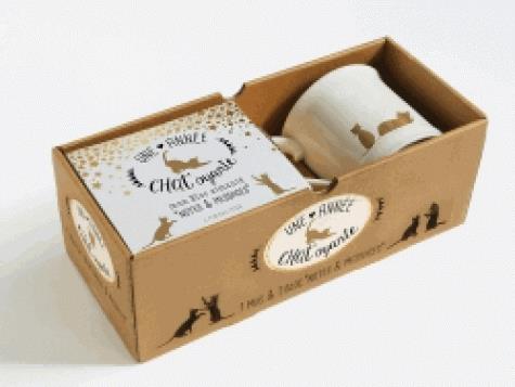 Une année chat'oyante. 1 mug et 1 blog "notes et messages"