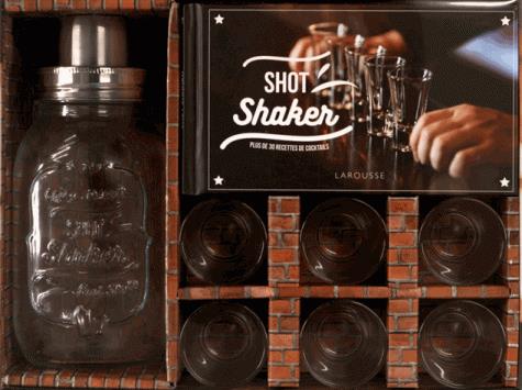 Shot shaker, plus de 30 recettes de cocktails. Avec 1 shaker et 6 verres à shot