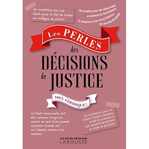 Les perles des décisions de justice
