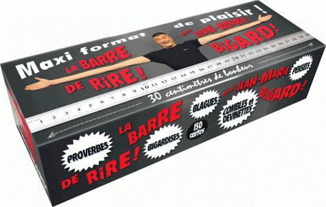 La barre de rire avec Jean-Marie Bigard ! 30 centimètres de bonheur. Contient 125 cartes