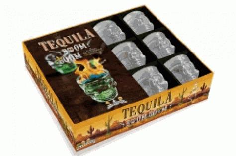 Coffret Téquila Boom boom. Teq paf et autres cocktails détonants. Contient : 1 livre de 20 recettes,