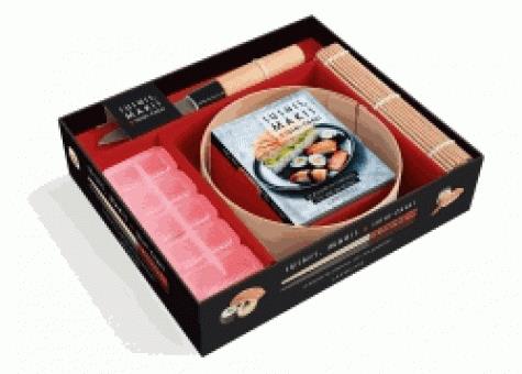 Sushis, makis & sushis-cakes. Avec 1 moule à sushi-cakes en bambou, 1 natte en bambou, 1 moule à sus