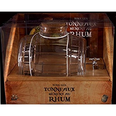 Tous les tonneaux mènent au rhum. Coffret livre tonneau en verre