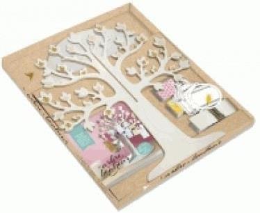L'arbre à trésors. Avec un magnifique arbre en 3D à monter, un petit carnet à souvenirs, 6 ravissant