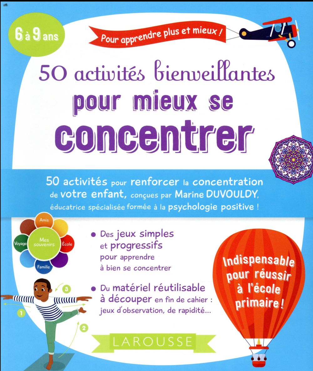 50 activités bienveillantes pour mieux se concentrer