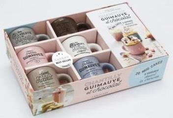 Coffret Chantilly, guimauve et chocolat. Le livre de 20 recettes de mini mug cakes avec 6 mini mugs