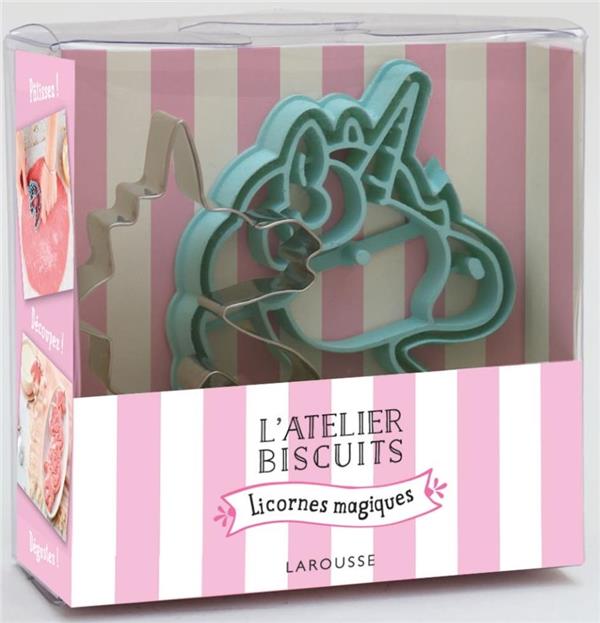 L'atelier biscuits licornes magiques. Avec 1 emporte-pièce en relief et 1 emporte-pièce pour des bis