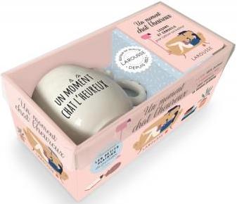 Coffret Un moment chat l'heureux. Le livre de leçons et conseils pour cultiver son bonheur avec un m