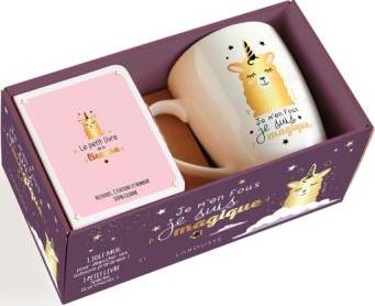 Coffret Je m'en fous, je suis magique. Le petit livre de la licorne avec 1 mug