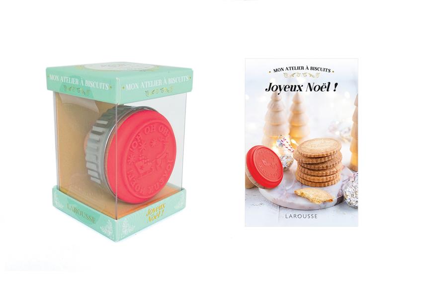 Mon atelier à biscuits Joyeux Noël ! Avec 1 emporte-pièce à biscuits, 1 tampon