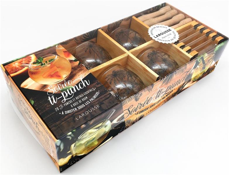 Coffret Soirée ti-punch. 20 ti-punchs et autres cocktails à base de rhum à siroter sous les palmiers