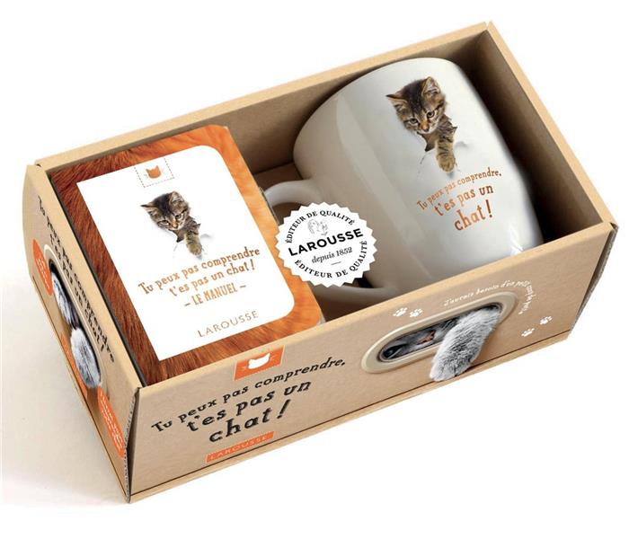 Tu peux pas comprendre t'es pas un chat ! Le manuel avec un mug en céramique